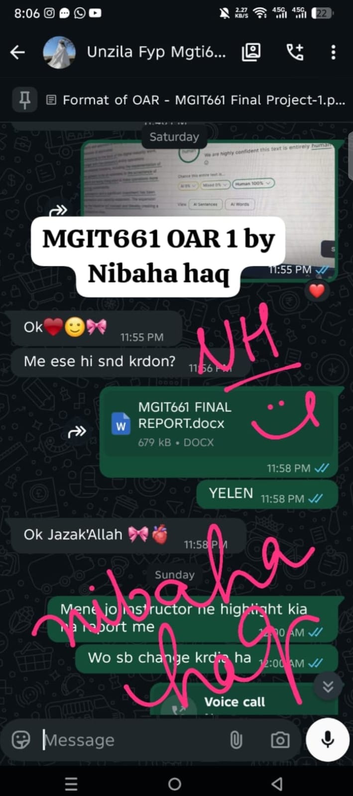 MGIT661 OAR Report by Nibaha Haq — final report file delivered